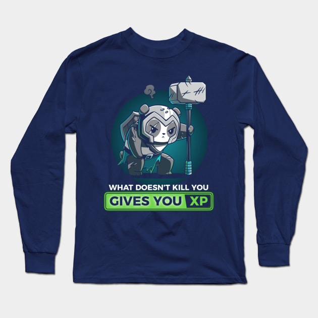 WHAT DOESN’T KILL YOU GIVES YOU XP Long Sleeve T-Shirt by TeeTurtle